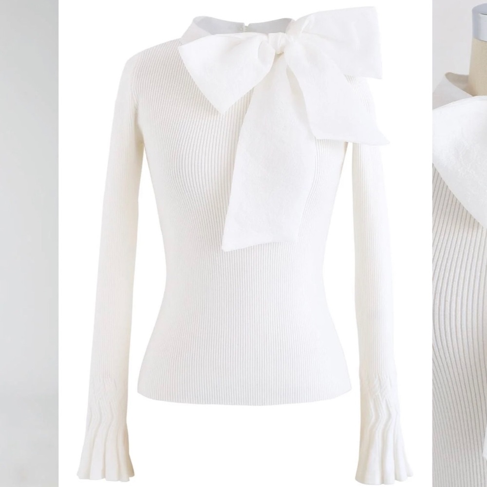 White Bow longsleeve
